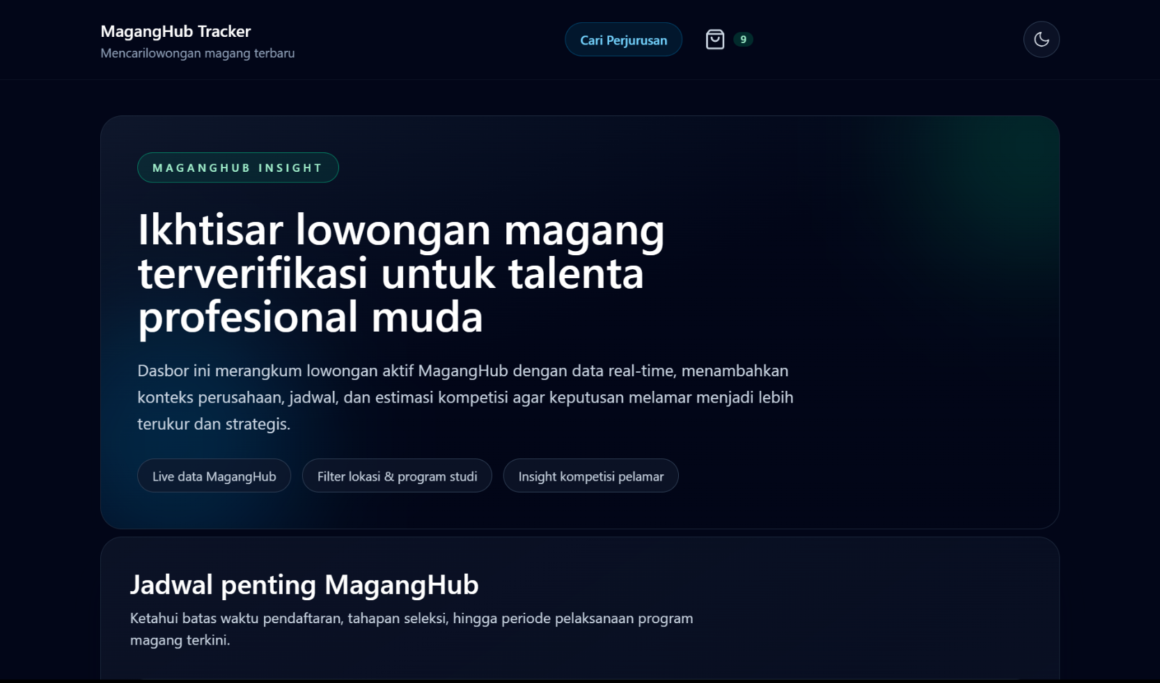 MagangHub Tracker